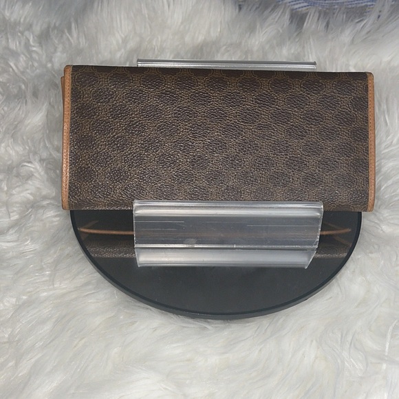 CELINE PARIS LEATHER TRIFOLD LONG WALLET EUC - Picture 4 of 16